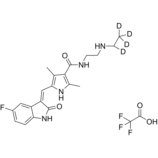 N-Desethyl Sunitinib-d4 TFA 2012601-57-7